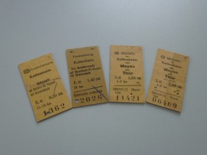 Edmondsonsche Fahrkarten - Bundesbahn